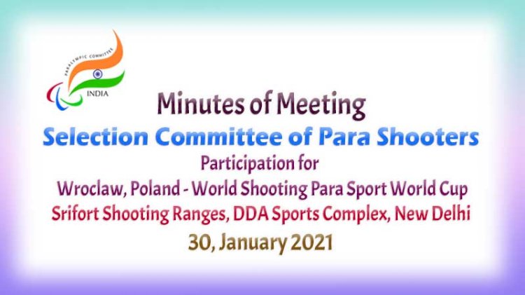 MOM Selection Committee - Participation for WroClaw, Poland Shooting Worldcup