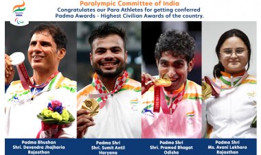 Heartiest Congratulations to our Para Athletes for getting conferred Padma Awards