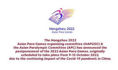 News - Postponement of the 2022 Asian Para Games