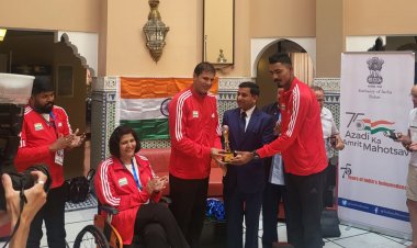 Indian Ambassador for Morocco welcomes Team India at Rabat, Morocco